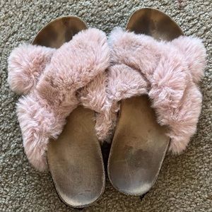 Well worn fur slides